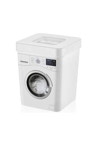 Deterjan Kutusu 3.5 Litre Kapasiteli, Beyaz Ve Renkliler Için Ayrı Saklama Kutusu Banyo Düzenleyici Diğer