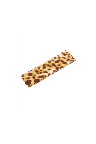 Leopar Desenli Saç Bandı 6 Cm Çok  Renkli
