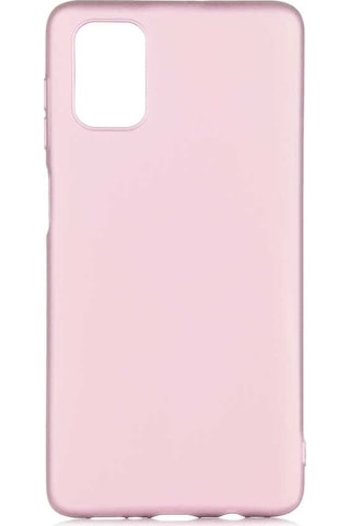 Noktaks - Samsung Galaxy Uyumlu M51 - Kılıf Mat Renkli Esnek Premier Silikon Kapak - Rose Gold