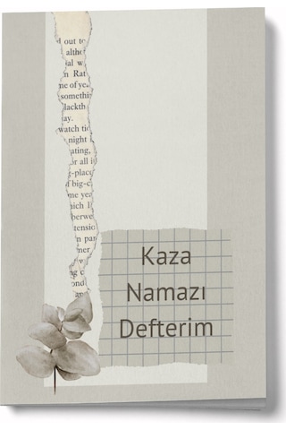 1 Yıllık Kaza Namazı Defterim - Bej Çok Renkli