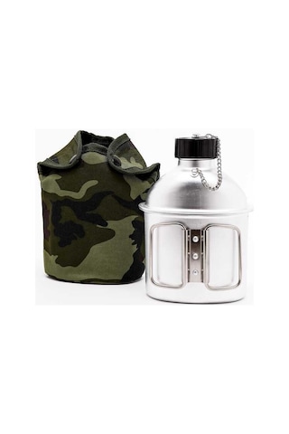 Freecamp Goodman Alüminyum Kupalı Matara 1 L - Kamuflaj Gri