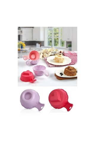 2'li Tutmalı Pilav Helva Kabı Farklı Şekilli Pilav Sunum Servis Kalıbı Renkli