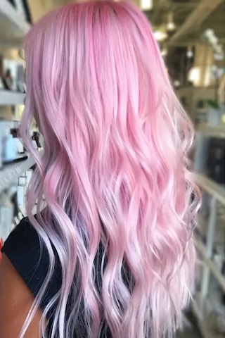 Caş Dekorasyon Pembe Renkli Saç Tebeşiri Pembe