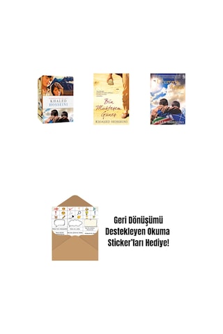 Khaled Hosseini - Kutulu Set + Bin Muhteşem Güneş + Uçurtma Avcısı + Okuma Sticker'ları