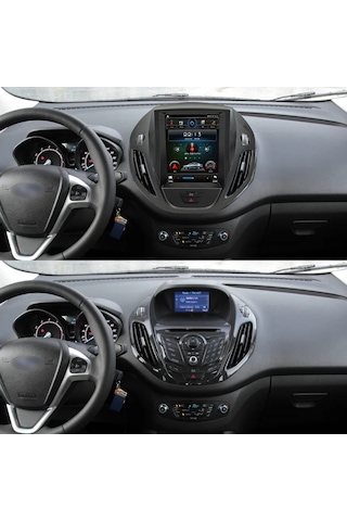 Ford Tourneo Courier / Transit Courier 2014-2023 9.7 İnç Tesla Android Multimedya 8gb Ram 128gb Hafıza Kablosuz Carplay Android Auto 9.7''