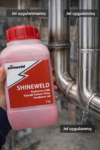 Zenweld Paslanmaz Çelik Kaynak Sonrası Yüzey Temizleme Jeli 2 Kg Shıneweld