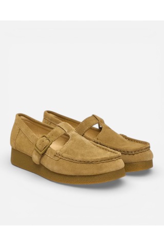 Clarks Wallabeeevobar Dark Sand Suede Kadın Bej Günlük Ayakkabı 26183152