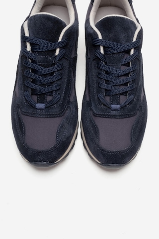 Luvishoes Sahra Lacivert Süet Hakiki Deri Kadın Sneaker Lacivert