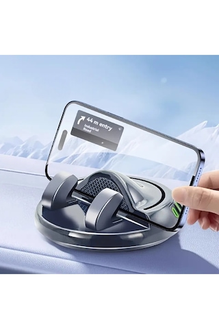 Mainshop Araç İçi Telefon Tutucu Numaratörlü Araba Numaratör Telefon Tutucu 360 Dönen M-225