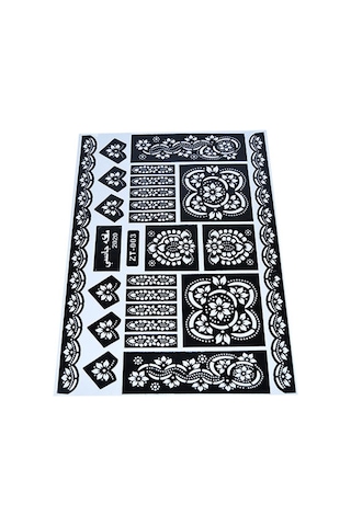 Kına Şablonu Zt - 003 Desenli Dövme Hint Geçici Kına Şekil