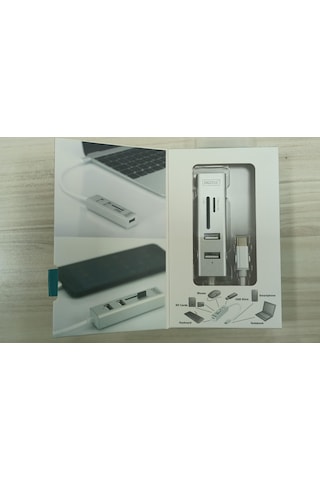 Dıgıtus Usb Çoklayıcı,sd Ve Micro Sd Kart Okuyucu Type-c 3port