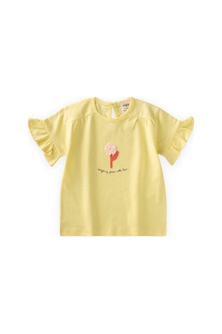 Cigit Aplikeli T-shirt 2-8 Yaş Sarı