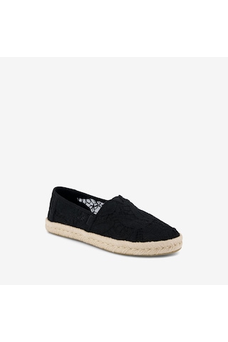 10023026 Black Espadril Kadın 10023030 10023026 Toms Alpargata Rope 2.0 Floral Crochet