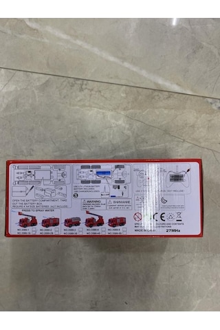 Uzaktan Kumandalı Şarjlı Su Atan Itfaiye