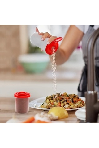 Trendooze 6 Parça Nem Geçirmez Tuz Biberlik Baharatlık Kamping Piknik Beyaz Gaojunshop01 Beyaz