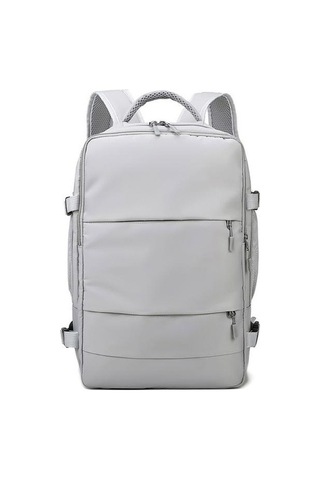 Createtech Seyahat Çantası, Usb Şarj, Hırsızlık Önleyici, Şık Kadın El Çantası - Gri Gri