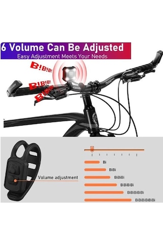Forte Gt 2122 Bisiklet Ön Işık 350 Lümen 140 Db Usb Şarjlı Yüksek Güçlü Far Korna