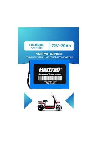 Yuki Yk-39 Pıco Uyumlu Batarya Lifepo4 72v 20ah