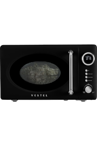Vestel MD 20 YD Mikrodalga Fırın Retro Siyah