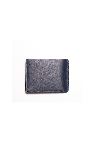 Navy Cüzdan & Kartlık Erkek 1701 Vergelio Purse Matte Crystal Wallet Card Holder Mavi