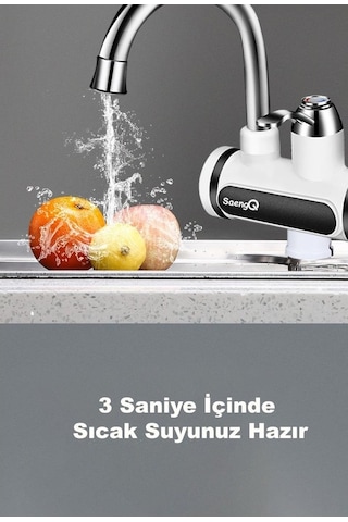 Tongxida Dailytech 3000w Elektrikli Anlık Su Isıtıcı Musluk Sıcaklık Gösterge -