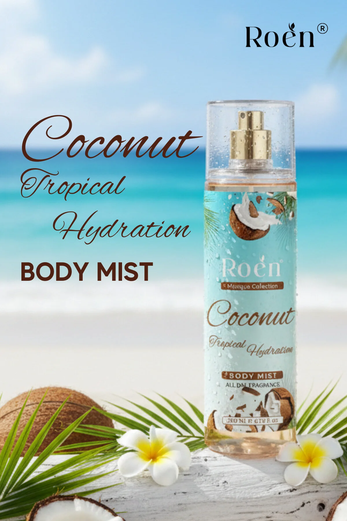 Coconut Body Mist, Vücut Spreyi, Kalıcı Ve Etkili Body Mist 200 Ml