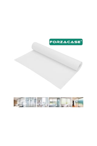 Forzacase İç Dış Pencere Banyo Duşakabin Uv Engelleyici Buzlu Cam Filmi 5 Metre X 60 Cm - Fc851