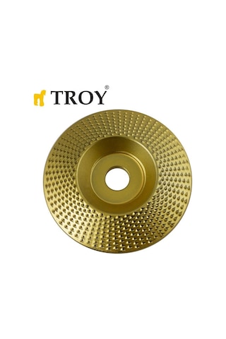 TROY 25072 Avuç Taşlamalar için Ahşap Törpü Diski, Konik