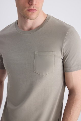 Twn Slim Fit Vizon Düz %100 Pamuklu T-shirt 4ec1400111252 V01