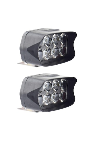 Motosiklet 12v 6500k 8 Led'ler Çift Yardımcı Sisli In Fark Lamba Süper Parlak