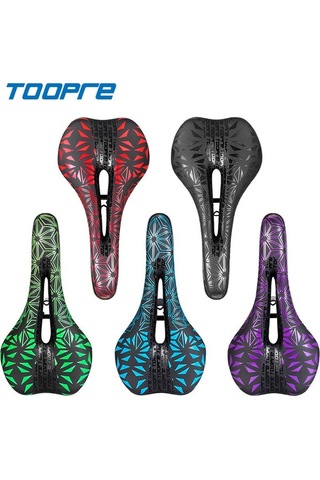 Fochsia A-yeşil Tarzı Toopre Bisiklet Koltuğu Mtb Dağ Yol Bisikleti Koltuğu Pu Deri Jel Dolgul Altın