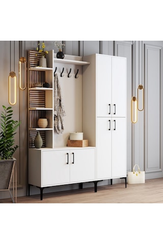 Variant Variant Viyana Da Portmanto - Beyaz / Beyaz