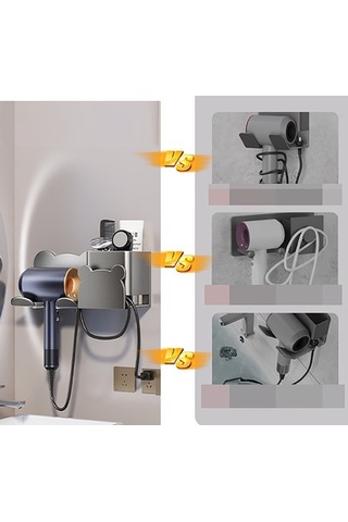 Wondernest Saç Kurutma Makinesi Rafı, Lichen Kurutma Makinesi Gt Gri