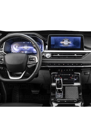 Chery Tiggo 7 Pro Luxury 9h Navigasyon, İç Merkezi Kontrol Ve Vites Etrafı Tpu Koruyucu 3'lü Set