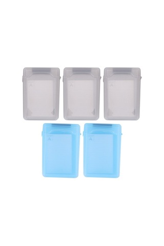 Moly 5 Adet 3.5 Ide Sata Harici Hdd Kutusu, Plastik Koruma Kılıfı Seti