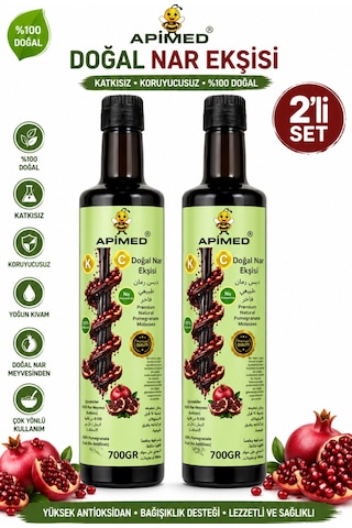 %100 Nar Ekşisi 2 700gr Katkısız Doğal Nar Ekşisi Yoğun Kıvamlı Geleneksel Nar Sosu Salata, Et & Marineler İçin