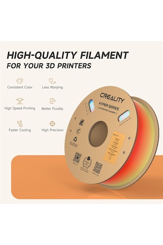 Creality Hyper Rainbow Pla Kısa Yabani Çiçek Filament 1,75mm 1000gr - Urhanshop Yetkili Satış