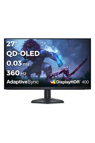 Dell Alienware AW2725DF 27" 360 Hz 0.03 Ms Hdmı Dp Type-c Hdr 400 QD-OLED Gaming Monitör