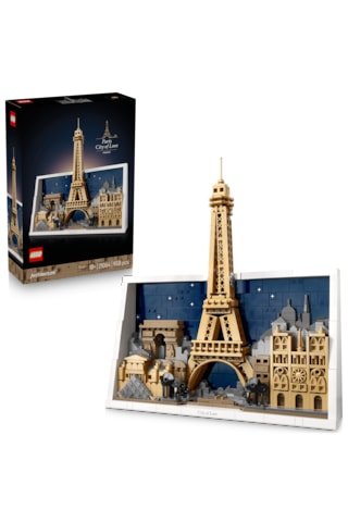 LEGO® Architecture Paris – Aşıklar Şehri 21064 – Yetişkinler için 4 Mimari Simge İçeren Dekoratif Model Yapım Seti (958 Parça)