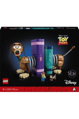 LEGO® Disney ve Pixar Oyuncak Hikayesi Köpek Slinky Kitap Desteği 43301 - Yetişkinler için Sevimli bir Dachshund Köpek Modeli Yapım Seti (1311 Parça)