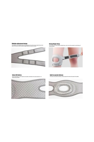 Wellnee Diz Pedleri, Ayarlanabilir Diz Desteği, Spor İçin Sabitleyici Diz Pedleri, Erkekler Ve Kadınlar İçin Diz Ağrısını Hafifletir, Gri