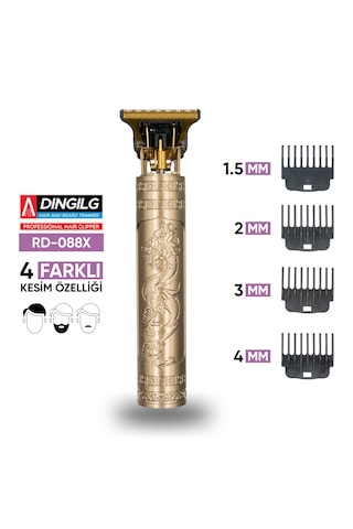 Şarjlı Profesyonel Saç Sakal Tıraş Makinesi Erkek Kişisel Bakım Rd-088x 8 Saat