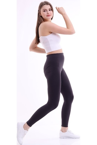 Self Clothing Kadın Antrasit Penye Kumaş Tayt Yüksek Bel Slf1290Antrasit