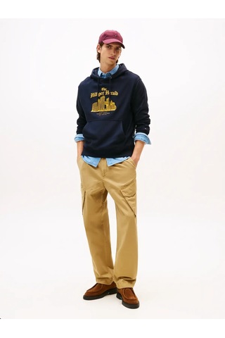 Tommy Hilfiger Herald Skylıne Hoody, Dw5 Lacivert Erkek Hoodie