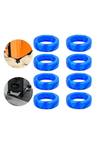 Homyl 8 Parça Silikon Bavul Jant Kapakları Aksesuarı Stil-d Stil D Çok Renkli