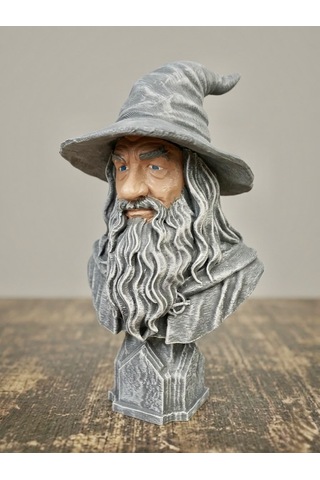 Eselya3d Gandalf Figür, Yüzüklerin Efendisi Gandalf Büst, Gri Gandalf Figür Hediye-15cm-fanart