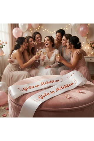 Gelinin Melekleri Gelin Kuşağı Kırmızı 6 Cm X 2 M Bekarlığa Veda Kına Organizasyon Diğer