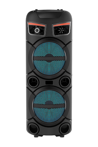 Ariatech Gd-2809 Dijital Led Göstergeli Fm Radyolu Mikrofonlu Rgb Tws Çift 8 İnç Ster