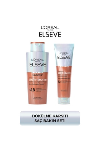 L'Oréal Paris Elseve Growth Booster Dökülme Karşıtı Rutin Şampuan + Saç Bakım Kremi