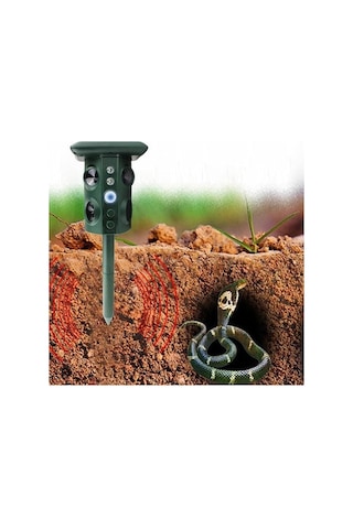 Ganzhoushop Yılan Ultrasonik Titreşim Mekan Kovucu Hayvan Güneş Fonksiyonlu Enerjili Dış Çok Cbtx Eo